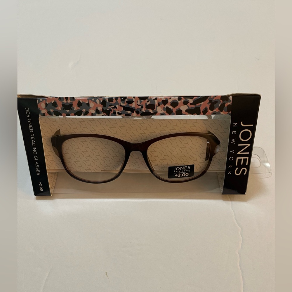 Jones New York Designer Reading Glasses 3 Pieces +2.00 New